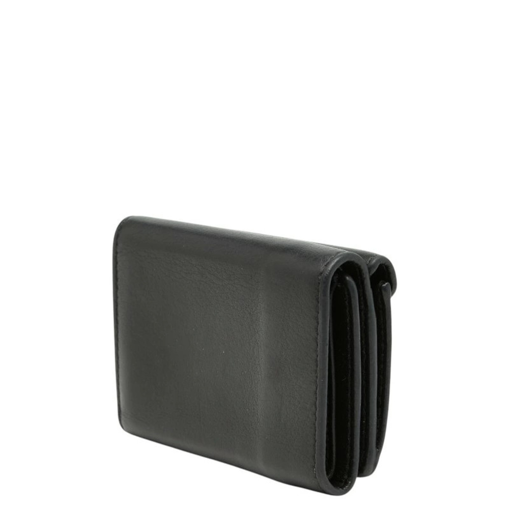 Balenciaga Paper Wallet Tri fold Compact Black Leather - Picture 2 of 6